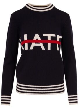 MICHAEL KORS COLLECTION NO HATE INTARSIA SWEATER WOMENS SMALL
